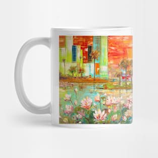 Lotus Flowers. Los Angeles Mug